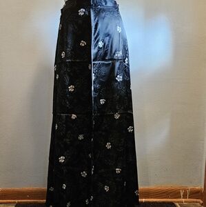 Vintage 36th & 10th satin floral skirt-size 12.